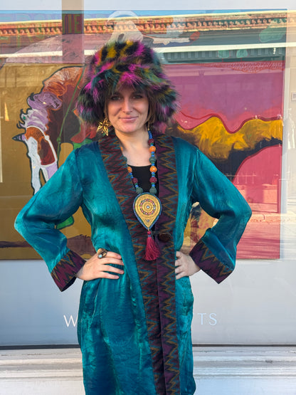 IRRIDESCENT SHIMMER SWING COATS