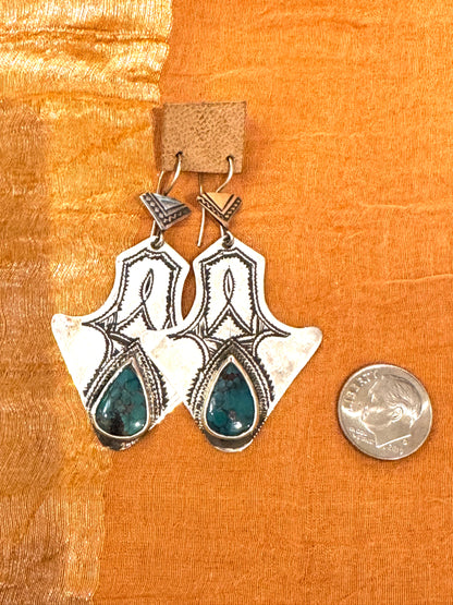 TUAREG TURQUOISE EARRINGS