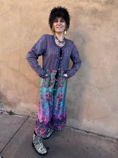 COLLAGE COAT PLUM BERRY