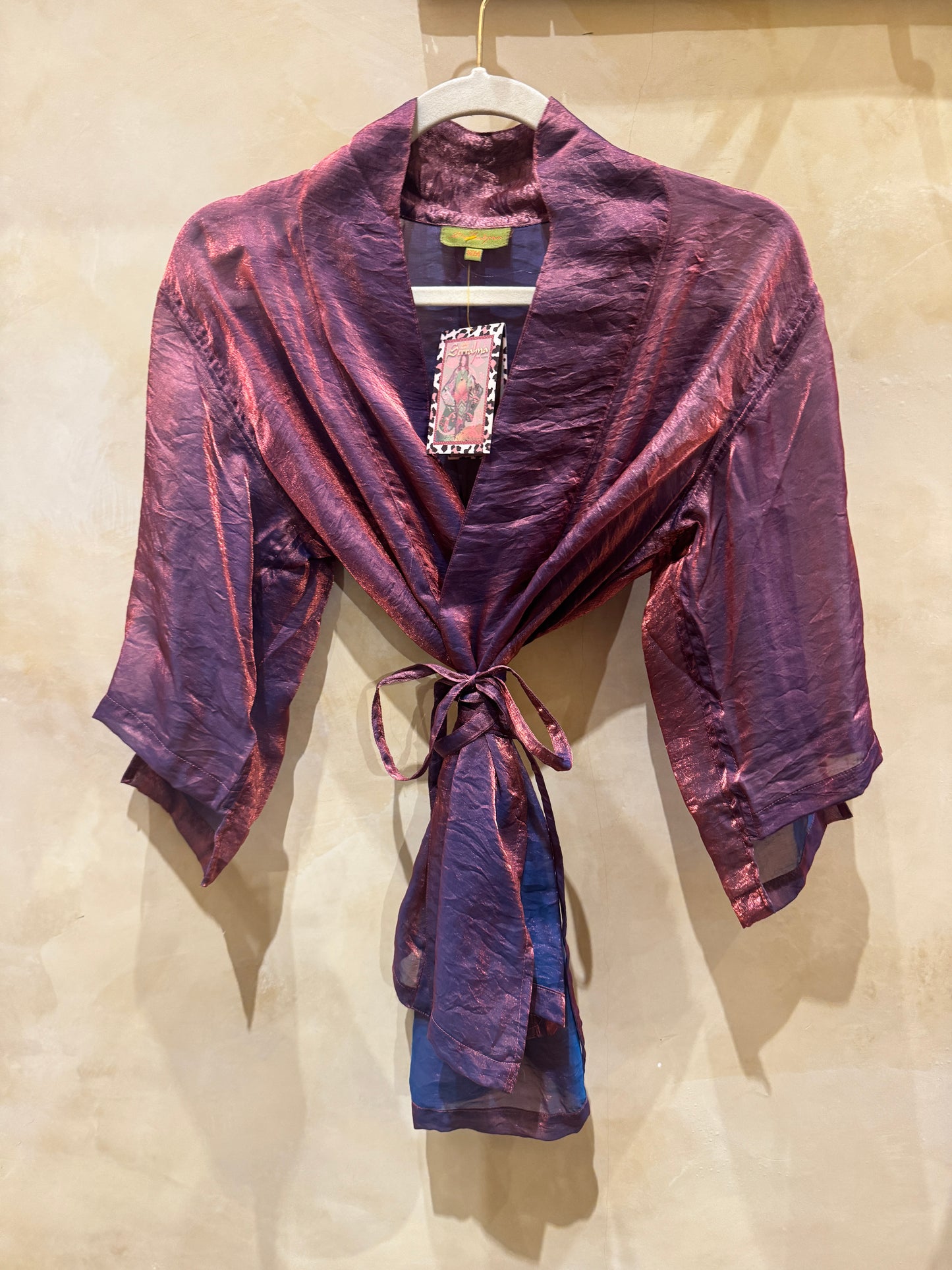 SHIMMER TIE KIMONO