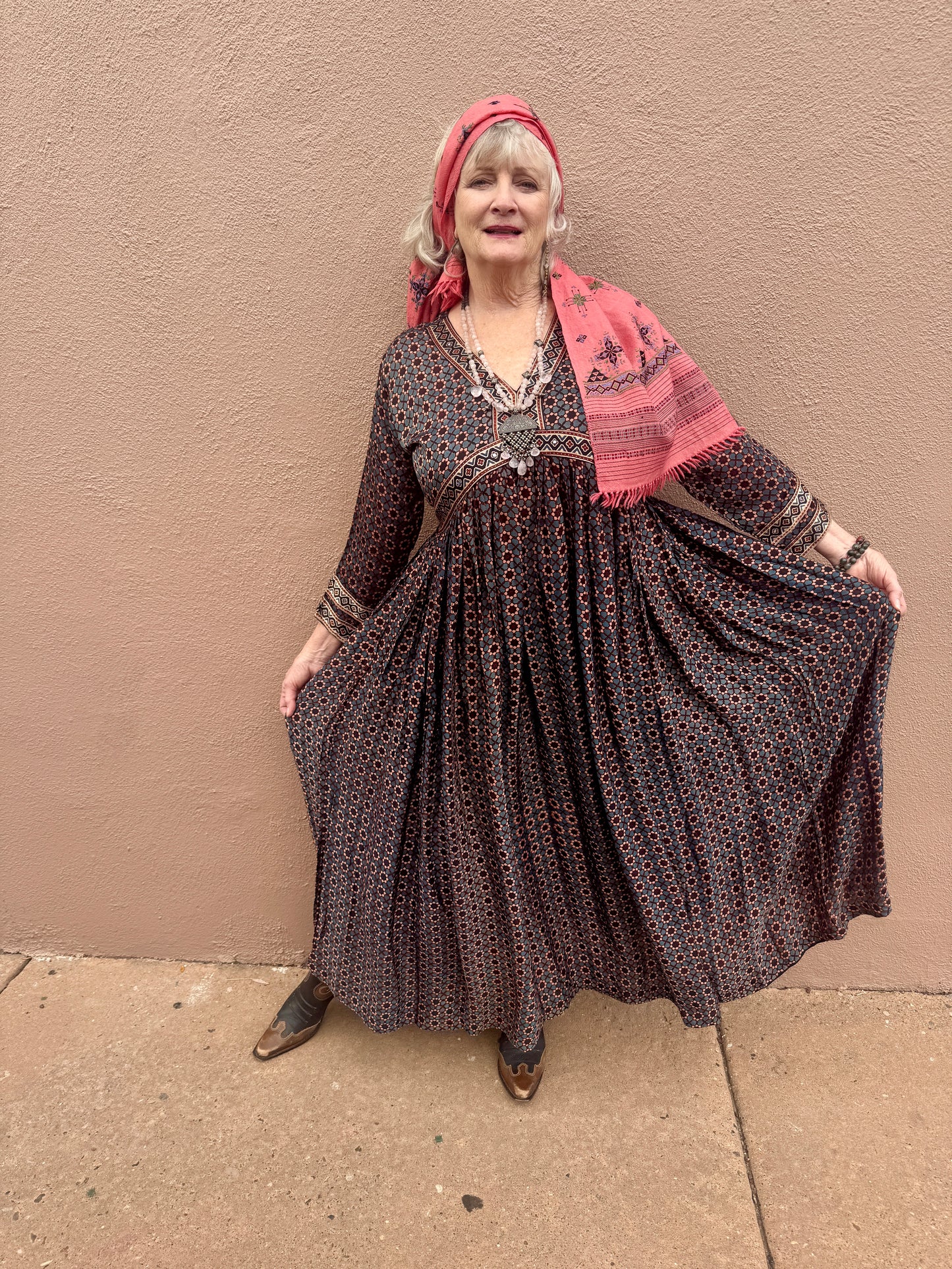 AJRAKH PRAIRIE DRESS