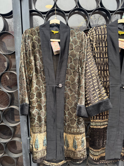 LUXE VELVET SWING COATS MIDNIGHT COLLECTION