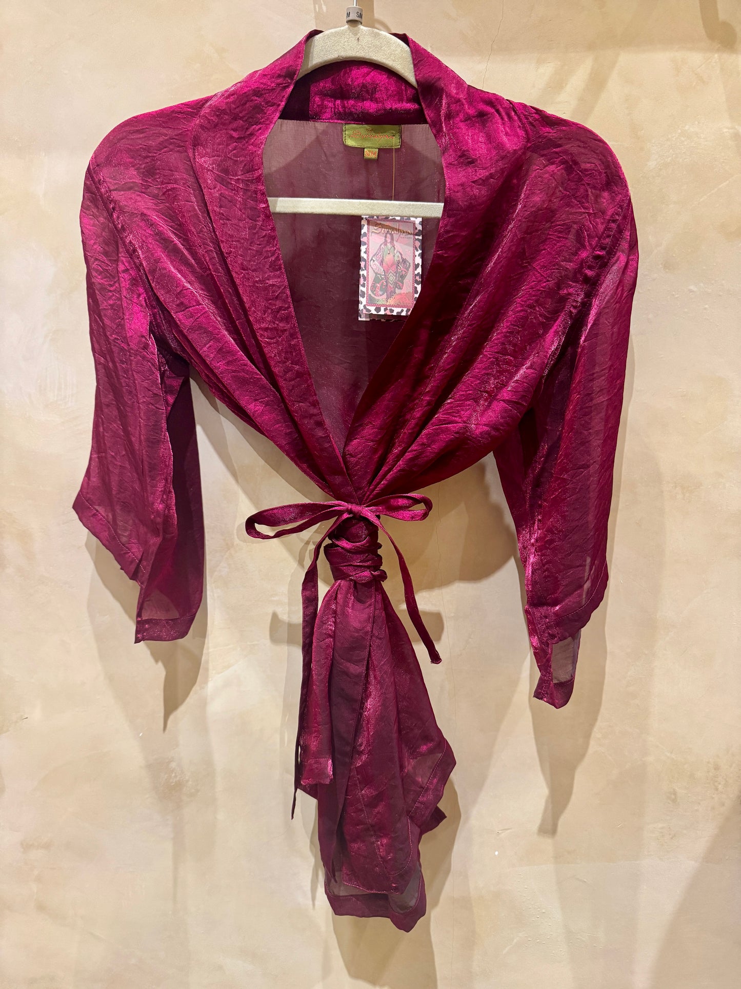 SHIMMER TIE KIMONO