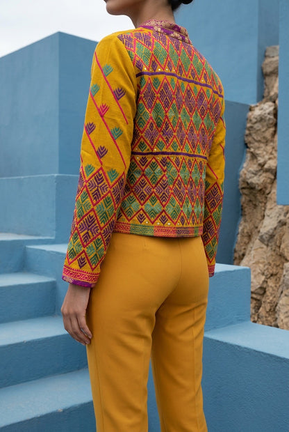 WOVEN RADIANCE HAND EMBROIDERED REDUX MASTERPIECES