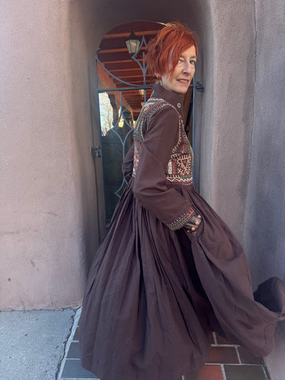 RABARI MAXI COAT DRESS