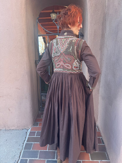 RABARI MAXI COAT DRESS