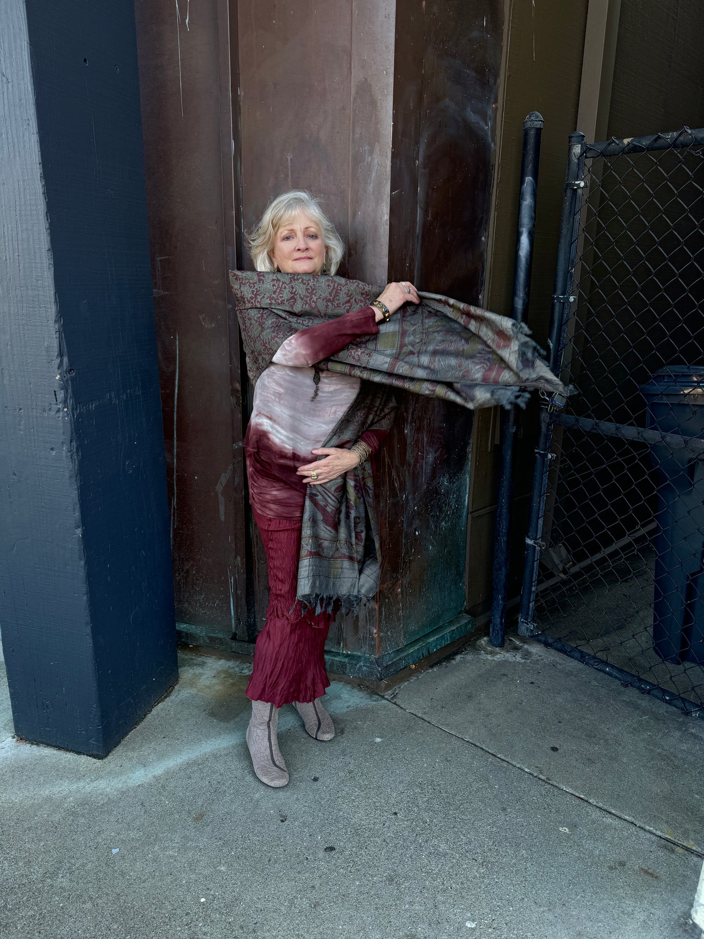 GREY GARDENS SILK SHAWL