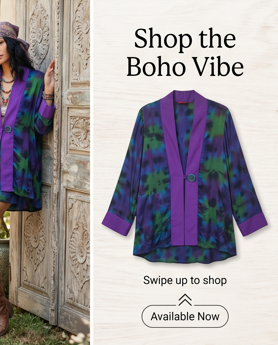 KALEIDOSCOPIC HAND DYED SWING JACKETS