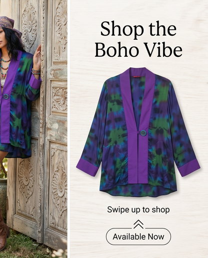 KALEIDOSCOPIC HAND DYED SWING JACKETS