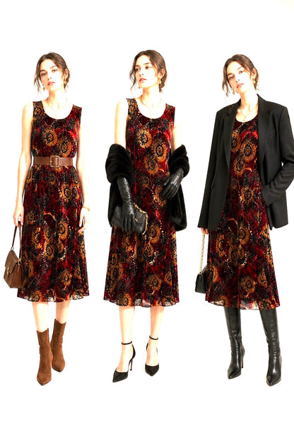 VELVET SLIP DRESS