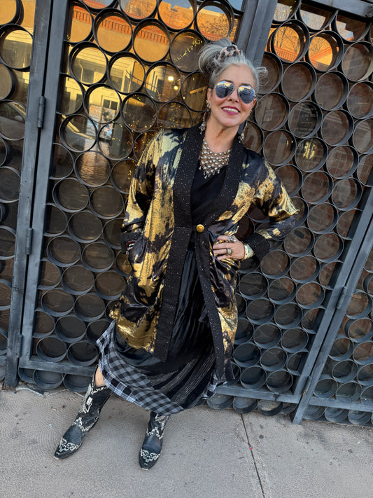 GILDED CLOUD SWING COAT