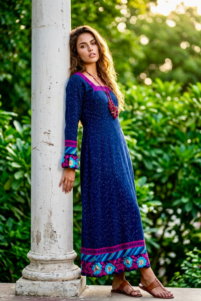 BLUE BELLE MAXI DRESS