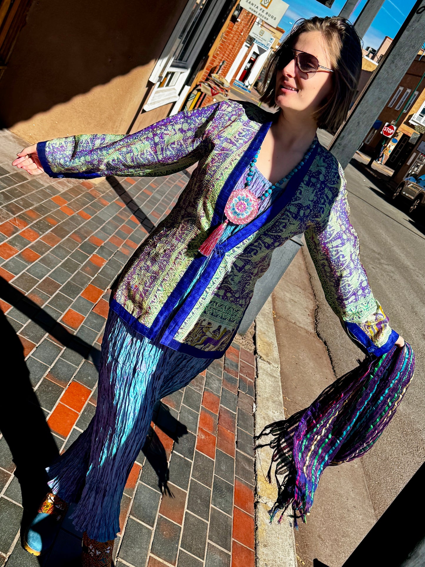 REVERSIBLE QUILTED SILK JACKET FOR ALL SEASONS