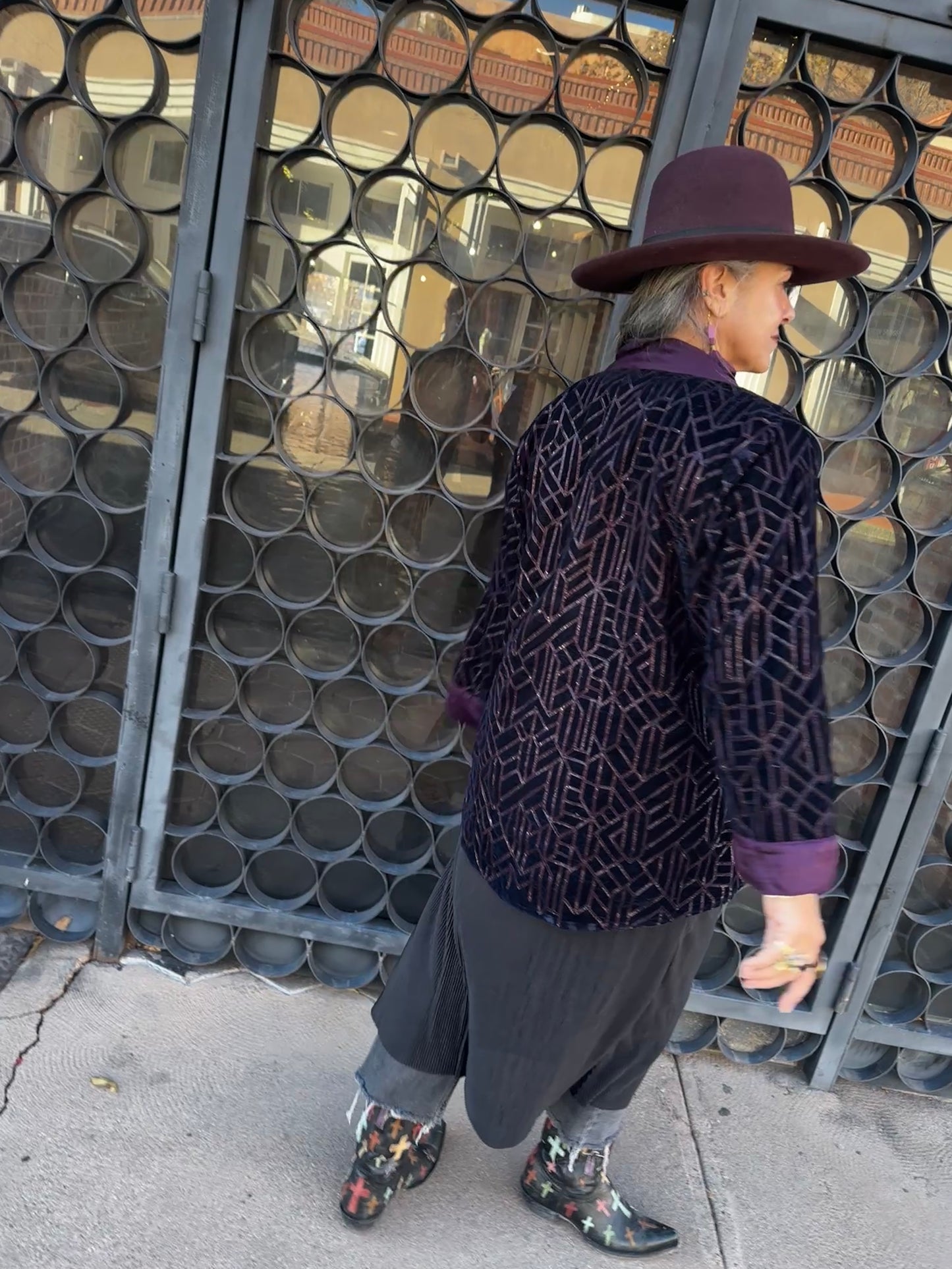 VELUXE MIDNIGHT BLUE SWING JACKET