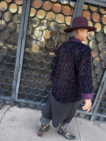 VELUXE MIDNIGHT BLUE SWING JACKET