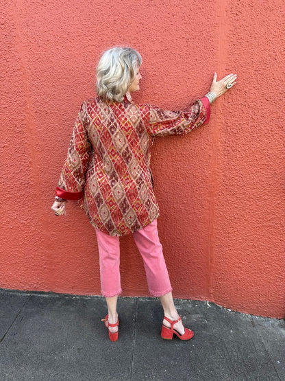 CORAL DIAMONDS SWING JACKET