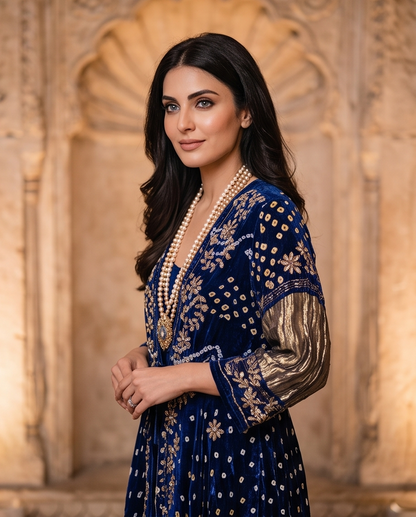 RAJESTIC BLING AZEEZA COAT DRESS