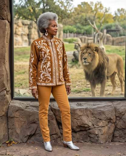 LION QUEEN VELVET JACKET