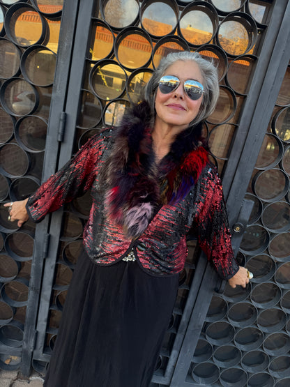 RUSTY RED LAVA FLOW BOLERO