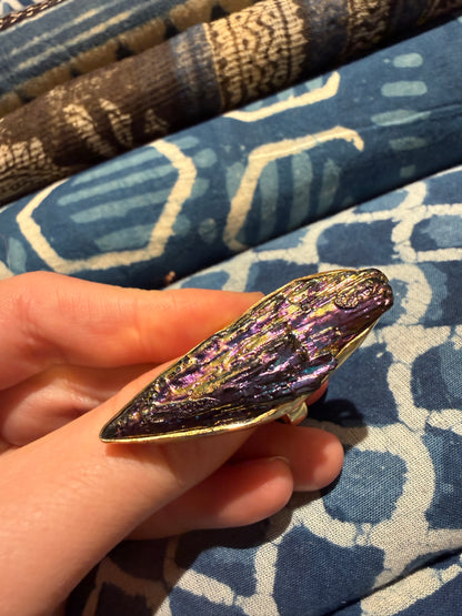 KYANITE LIGHTENING BOLT RING