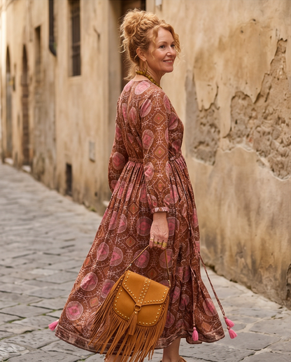 ALEGRA MAXI DRESS TOASTY SUZANI