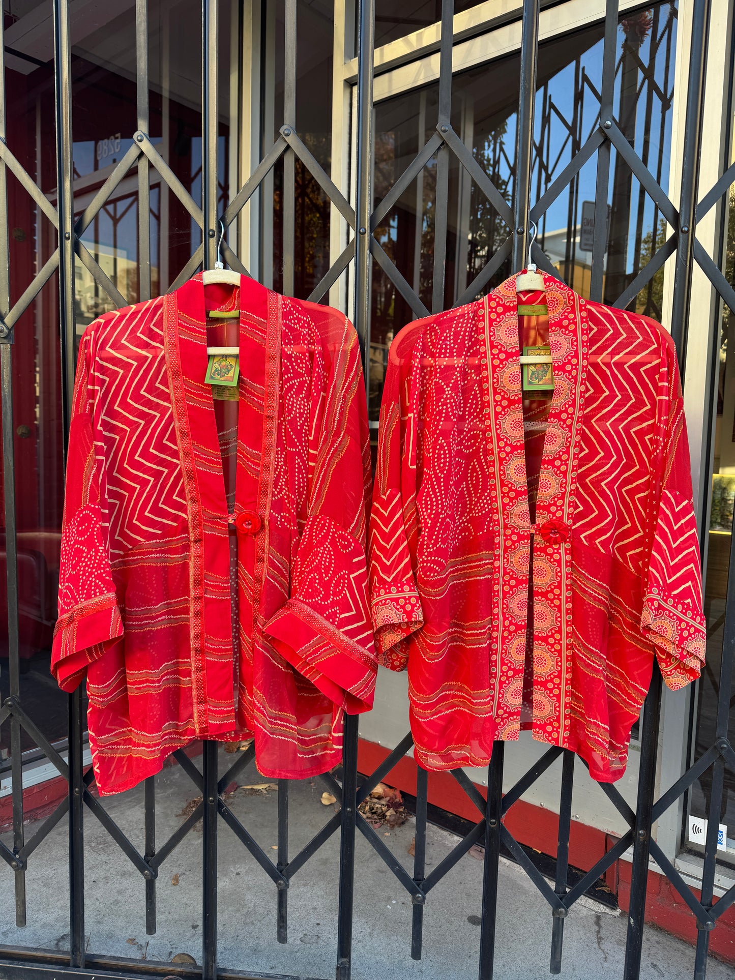 HIBISCUS HUZZAH KIMONOS - SHORT AND LONG