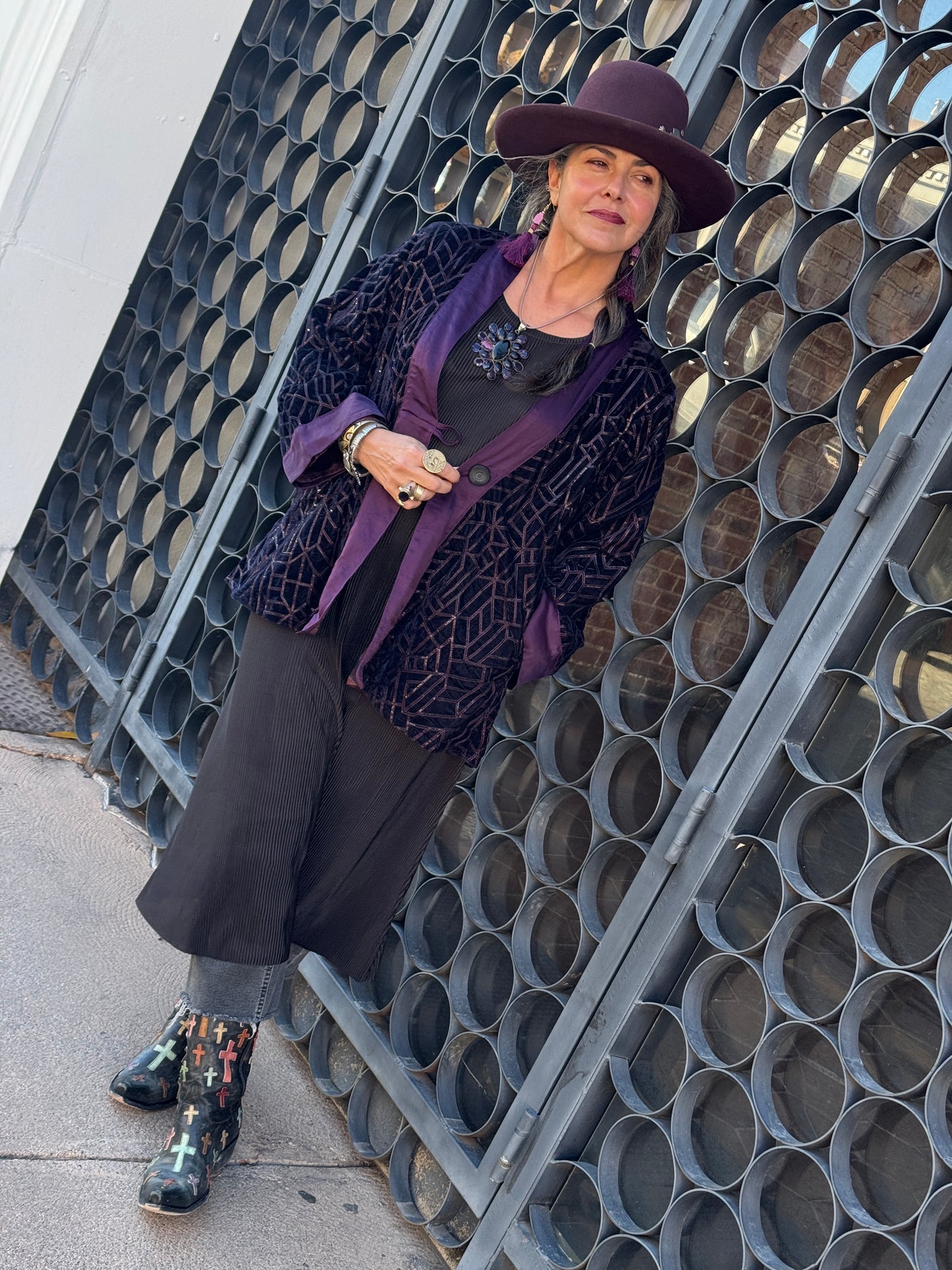 VELUXE MIDNIGHT BLUE SWING JACKET