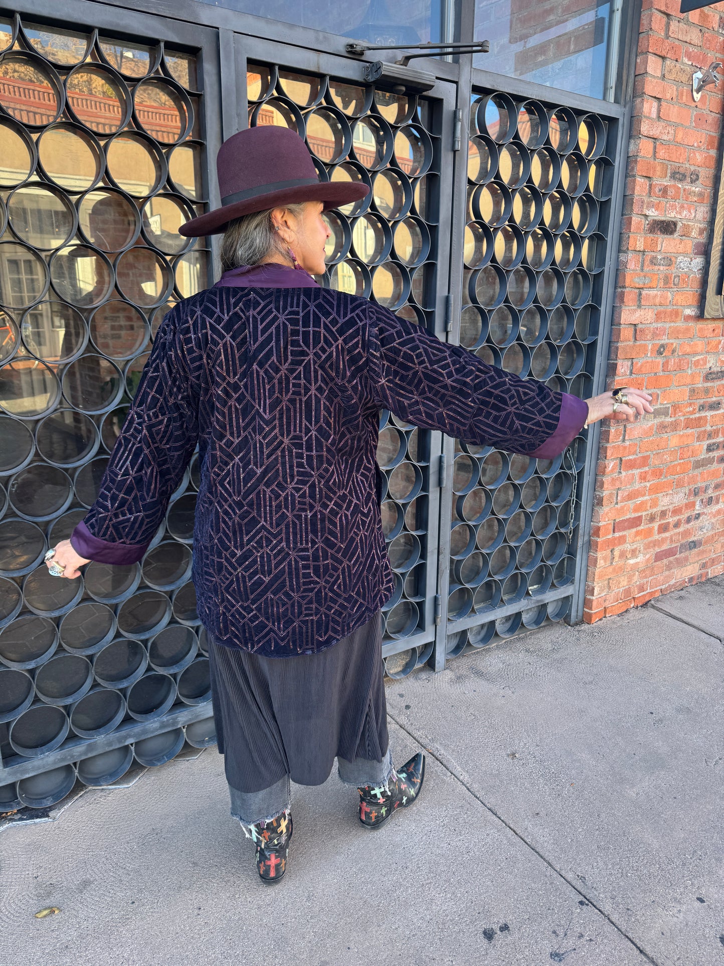 VELUXE MIDNIGHT BLUE SWING JACKET