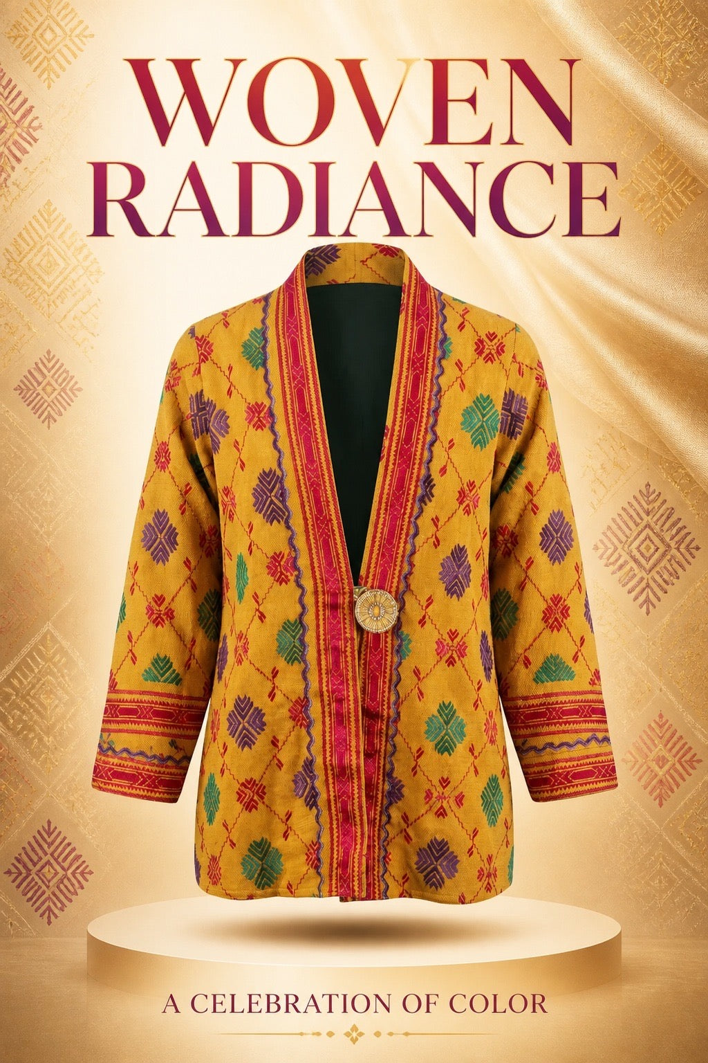 WOVEN RADIANCE HAND EMBROIDERED REDUX MASTERPIECES