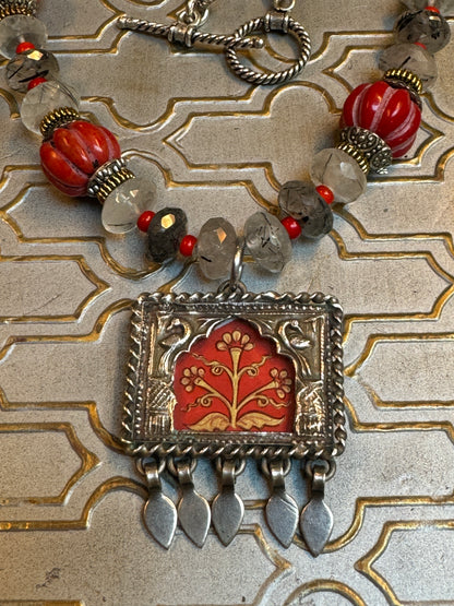 RAJASTHANI RED NECKPIECE