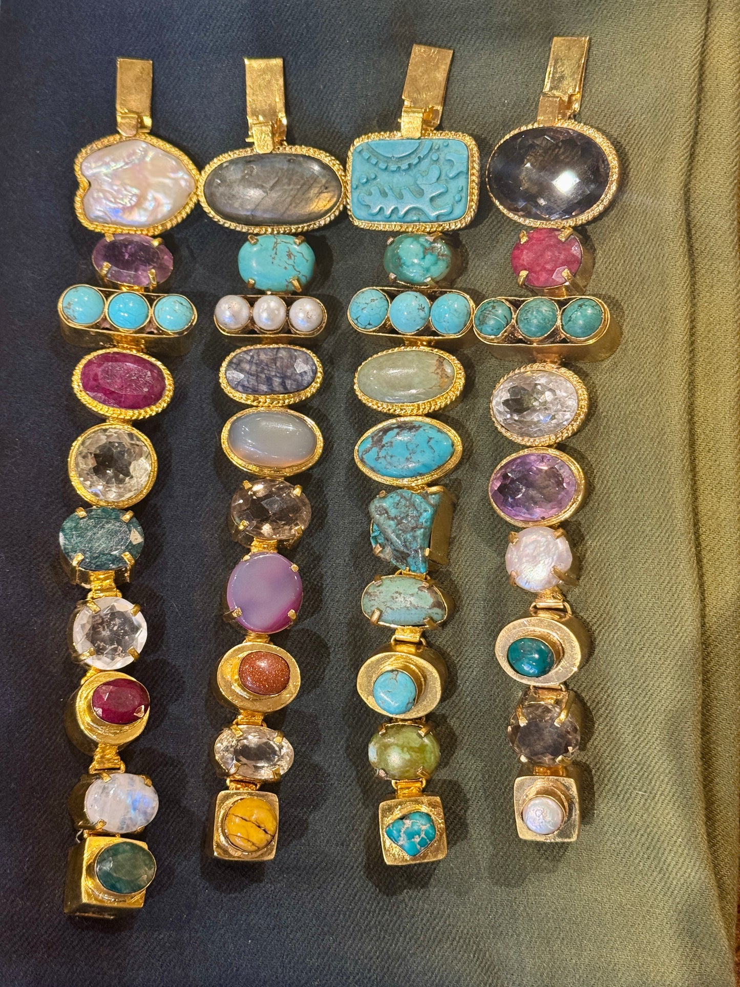 BIG CHUNKY GEMSTONE BRACELETS