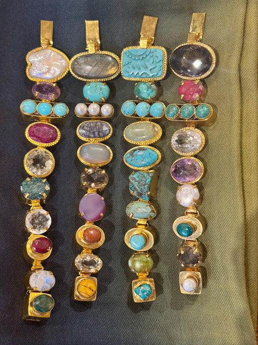 BIG CHUNKY GEMSTONE BRACELETS