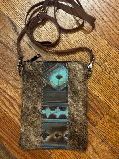 LEOPARD, CROC, FUR LEATHER CROSSBODY FRINGE BAGS