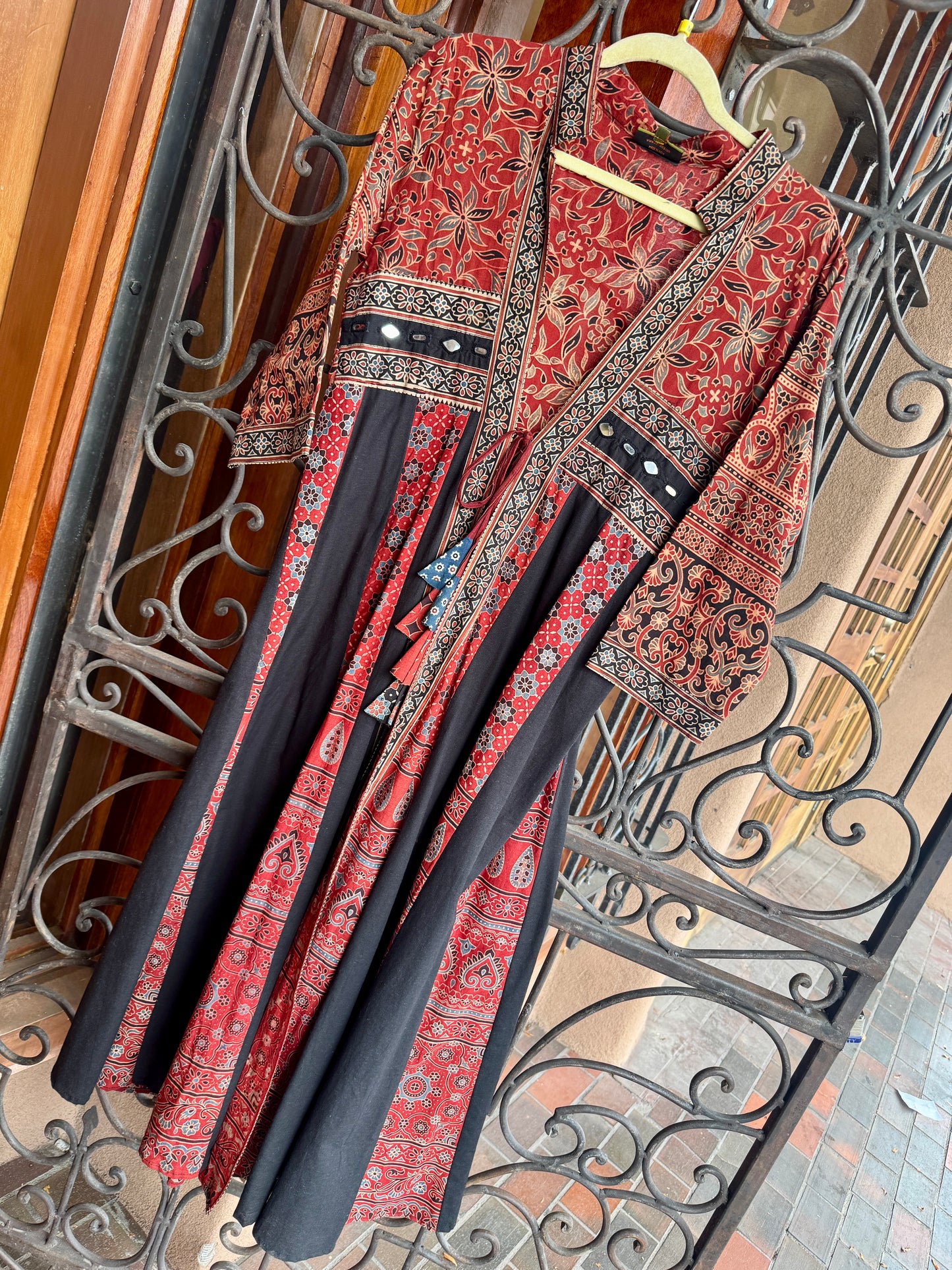 QUEENS GOWN PATCHWORK COTTON COAT DRESS