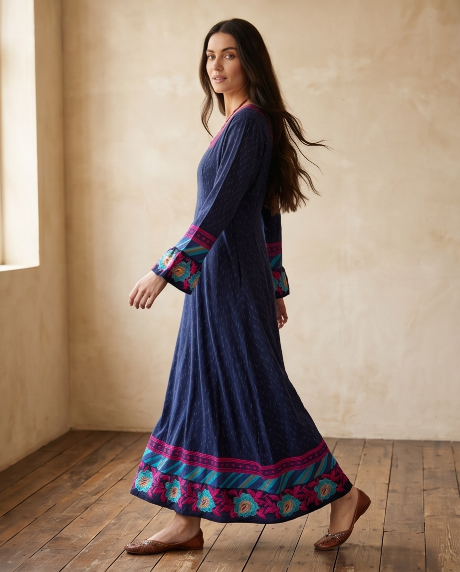 BLUE BELLE MAXI DRESS