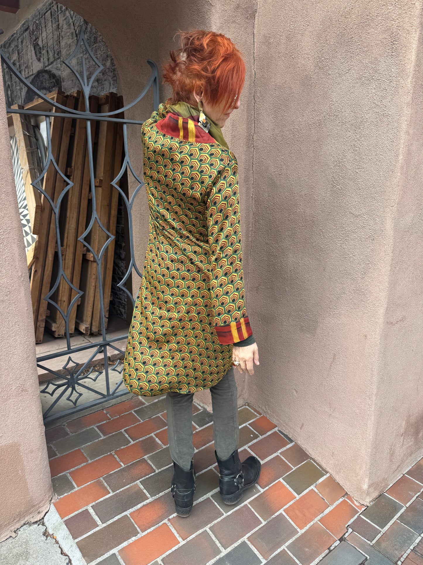 HONEYCOMB SWING COAT