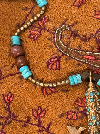 BYZANTINE TURQUOISE STUDDED CROSS