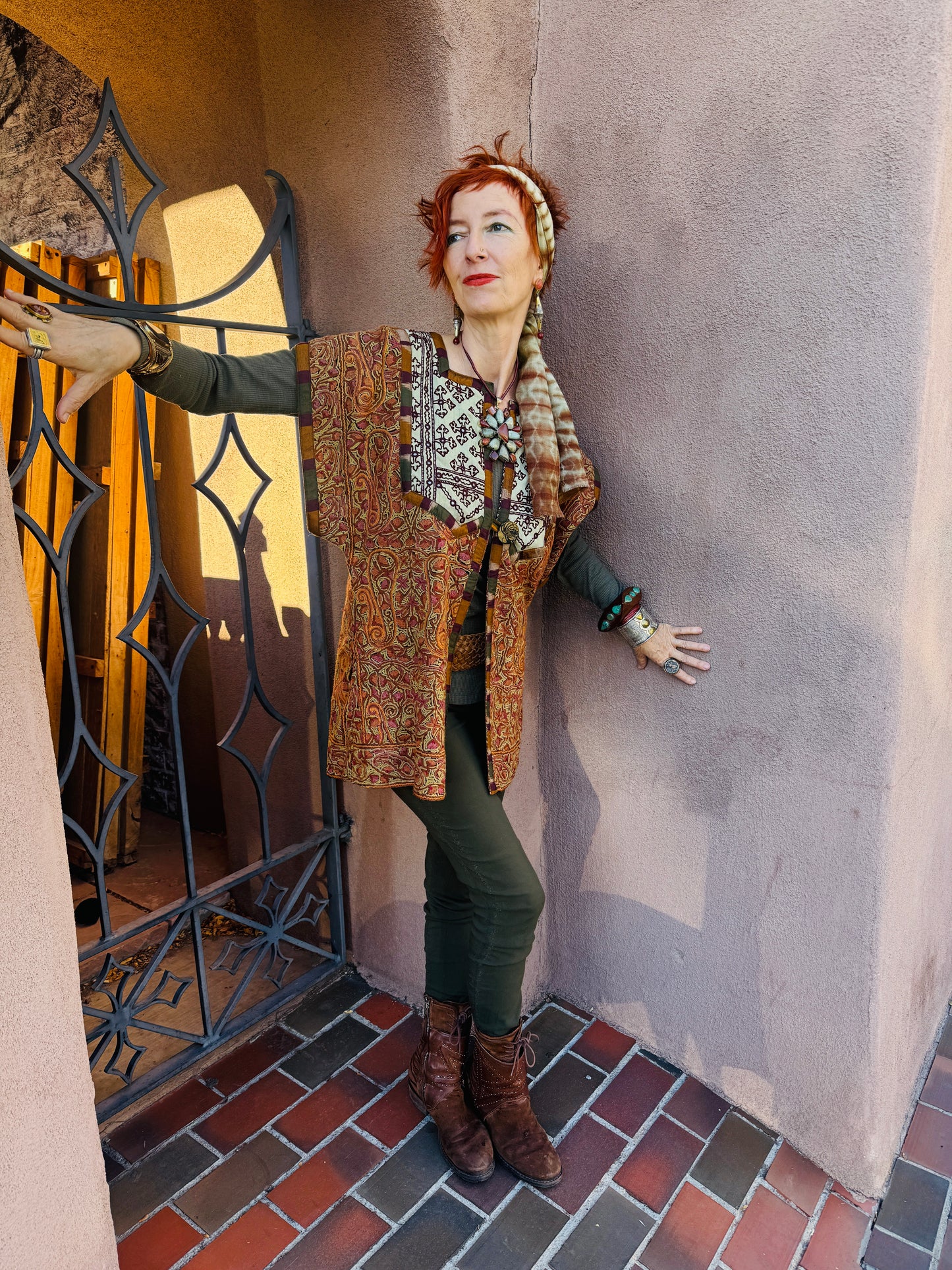 SO VERY KASHMIRI CREWEL UPCYCLED JACKET