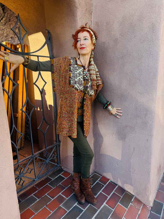 SO VERY KASHMIRI CREWEL UPCYCLED JACKET