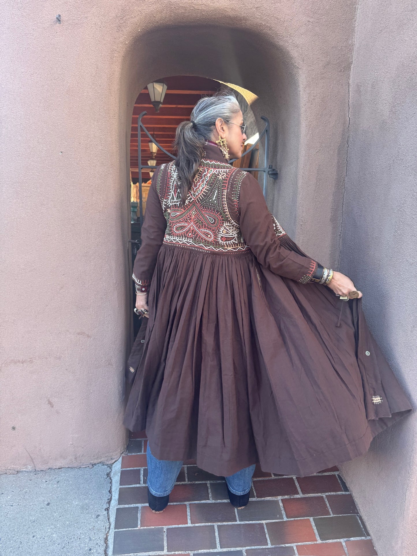 RABARI MAXI COAT DRESS