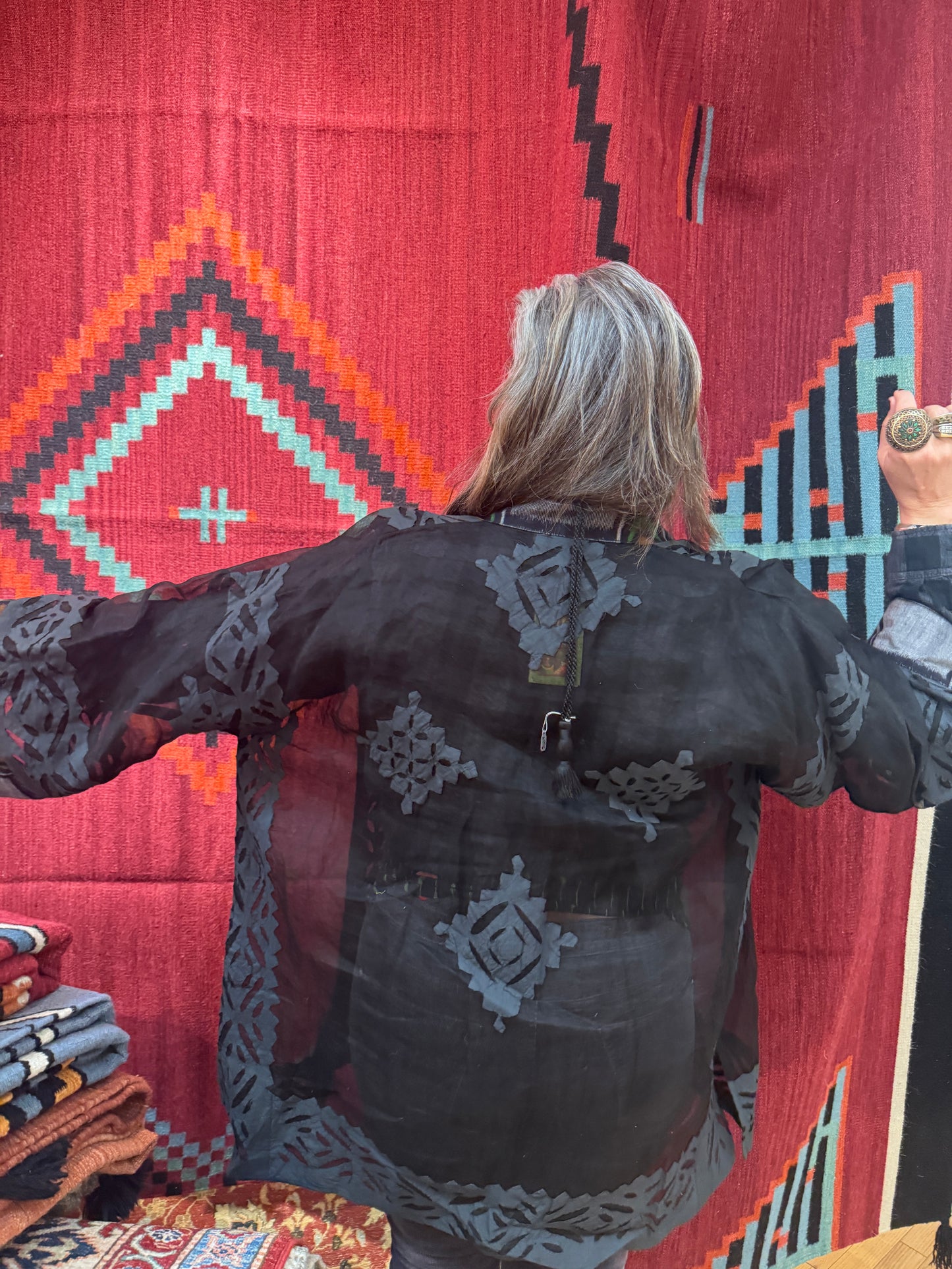 ORGANZA APPLIQUÉ KIMONO