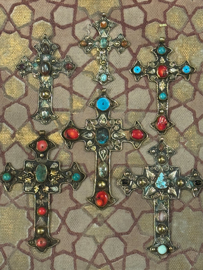 GEMSTONE STUDDED CROSSES