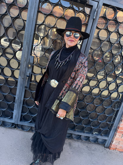 AJRAKH MIRRORED SWING JACKET