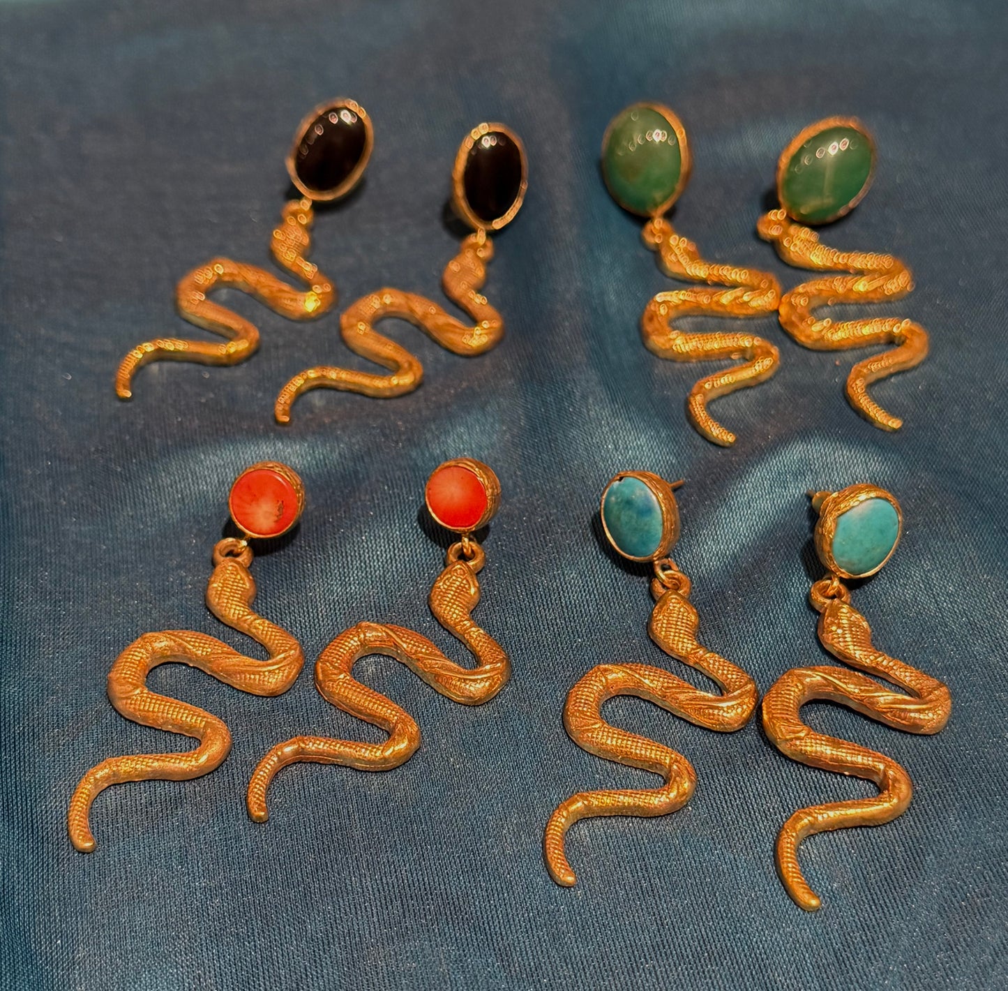 MEDUSA’S SNAKE EARRINGS