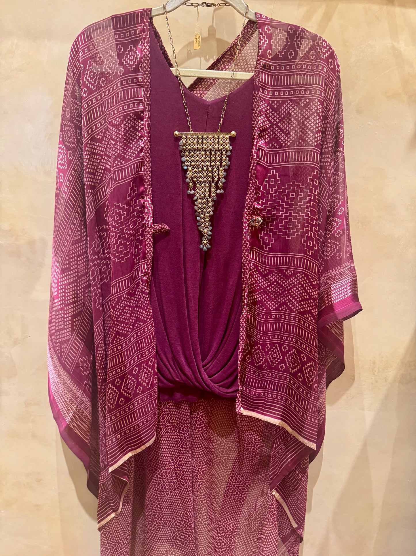 LABRADORITE CASCADING LADDER NECKLACE