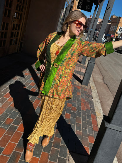 ADOBE PARROT SHIMMERING SWING JACKET