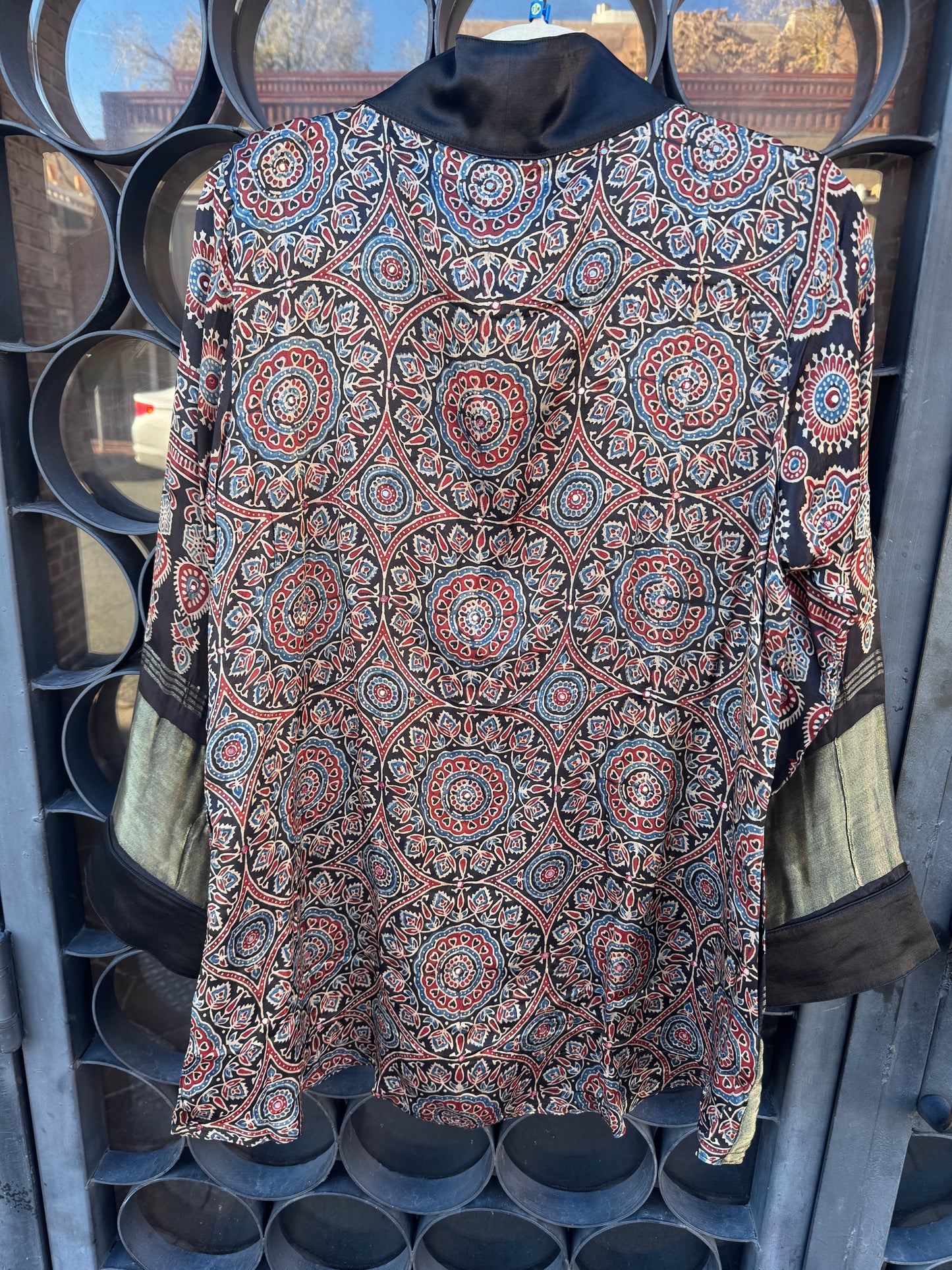 AJRAKH MIRRORED SWING JACKET