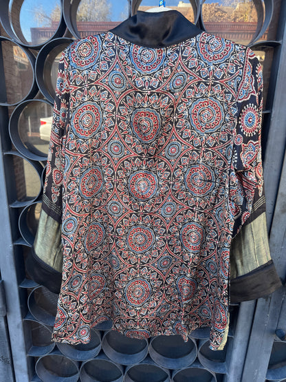 AJRAKH MIRRORED SWING JACKET