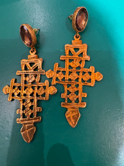 COPTIC CROSS EARRINGS