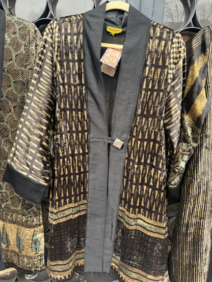 LUXE VELVET SWING COATS MIDNIGHT COLLECTION